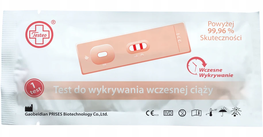 PLOKŠTELĖS NĖŠTUMO TESTAS ANKSTYVO NĖŠTUMO 2 DIENŲ TESTEO tikslumas 99,96 %