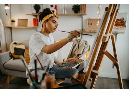 Plokšti blizgučiai aliejiniais dažais teptukai 7 PAKETAI DIDELIS RINKINYS "Faber-castell
