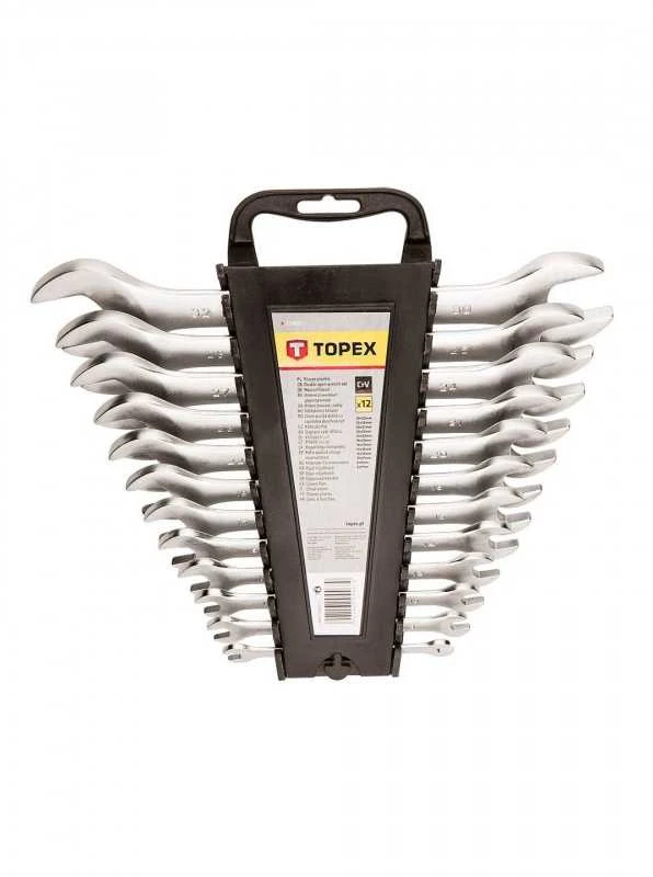 Plokšti Raktai TOPEX 12 vnt. (6-32 mm)