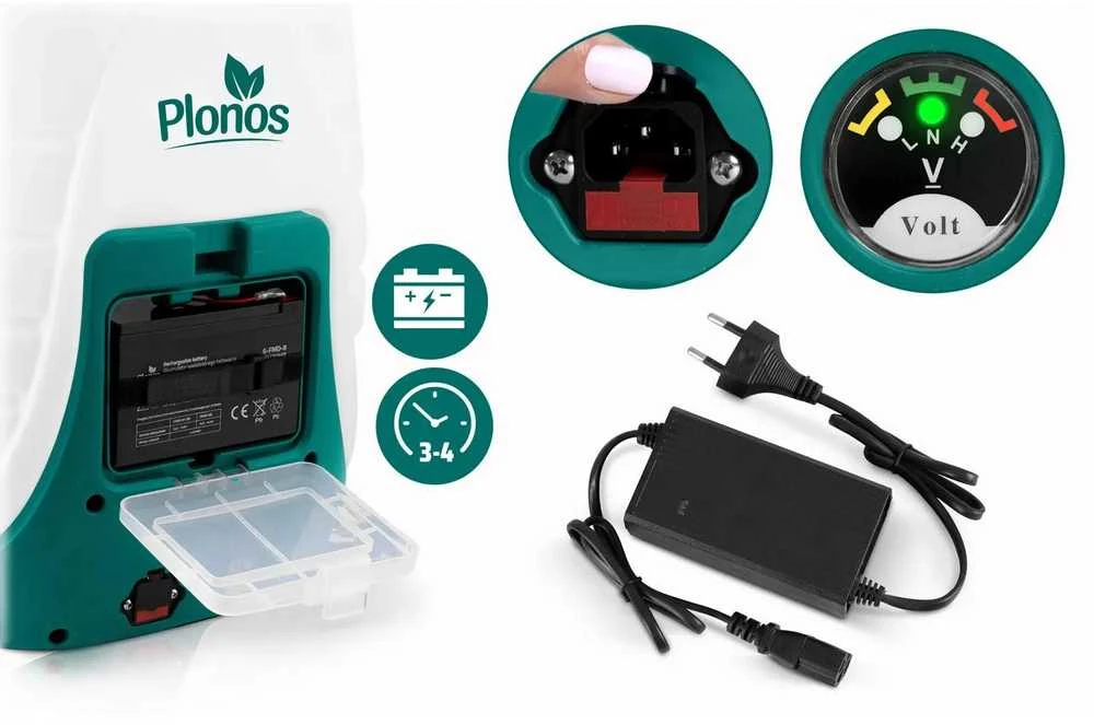 „Plonos PL-600“ akumuliatorinis purkštuvas su vežimėliu