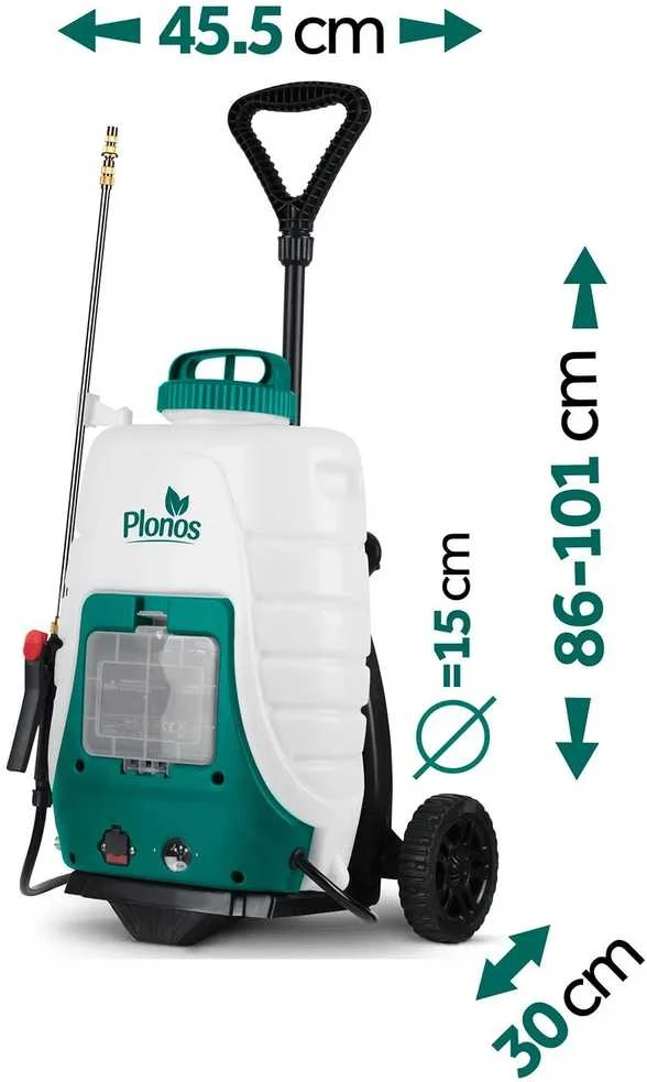 „Plonos PL-601“ akumuliatorinis purkštuvas su vežimėliu