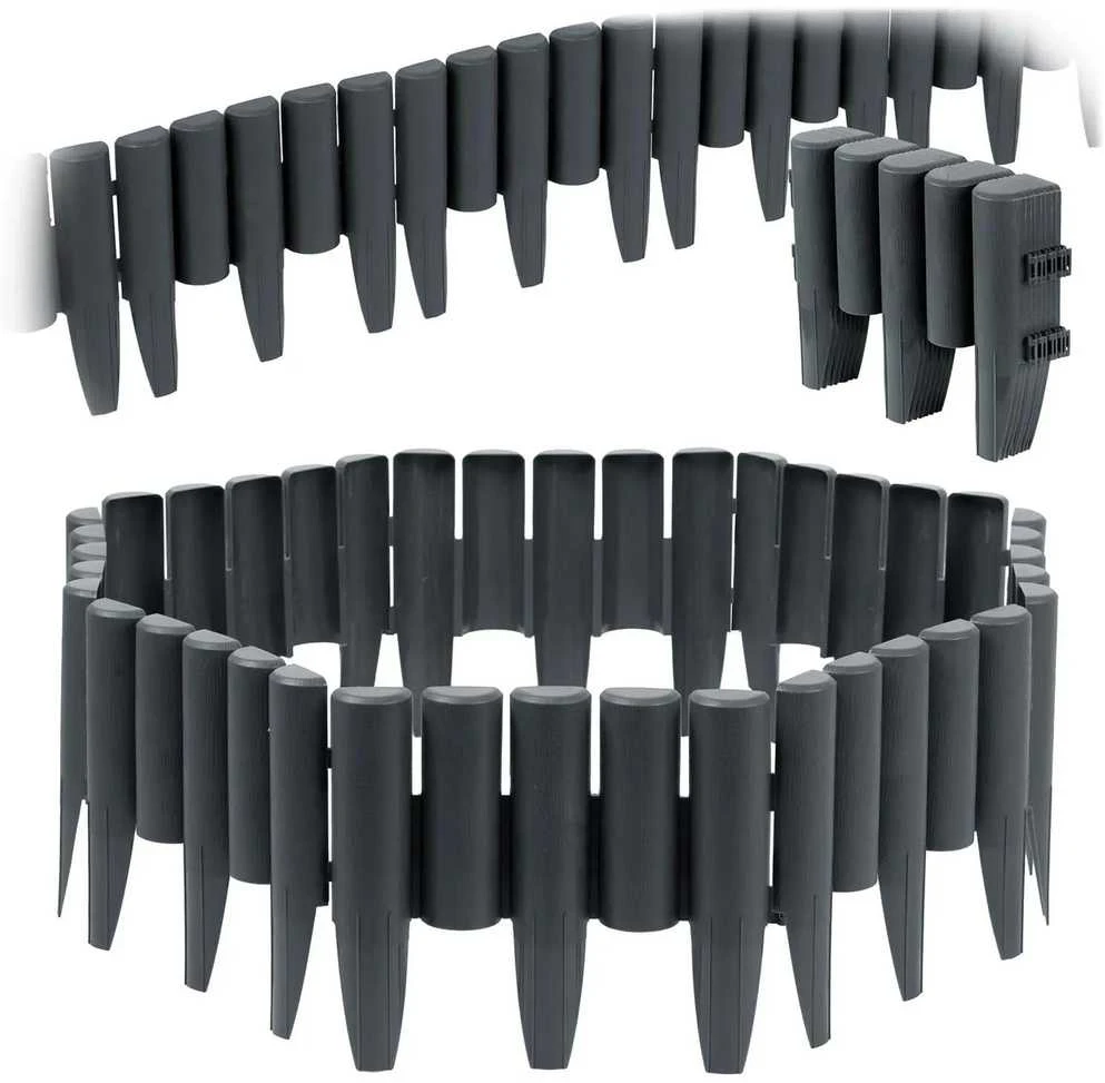 „Plonos“ sodo apvadas 220 cm PL-961 pilkas