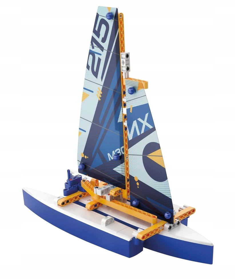 Mechanikos laboratorijos konstravimo rinkinys – plūduriuojantis Trimaranas – Clementoni 50698