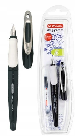 Plunksnakotis Herlitz My.pen kairiarankiams L 10999720 juoda-balta