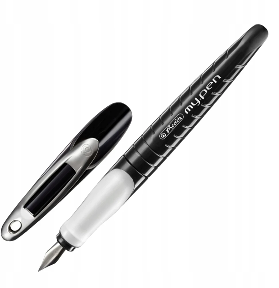 Plunksnakotis Herlitz My.pen kairiarankiams L 10999720 juoda-balta