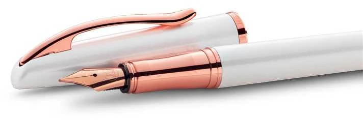 Plunksnakotis JAZZ NOBLE, Pelikan, baltos sp. metalinis korpusas, dovanų dėžutėje