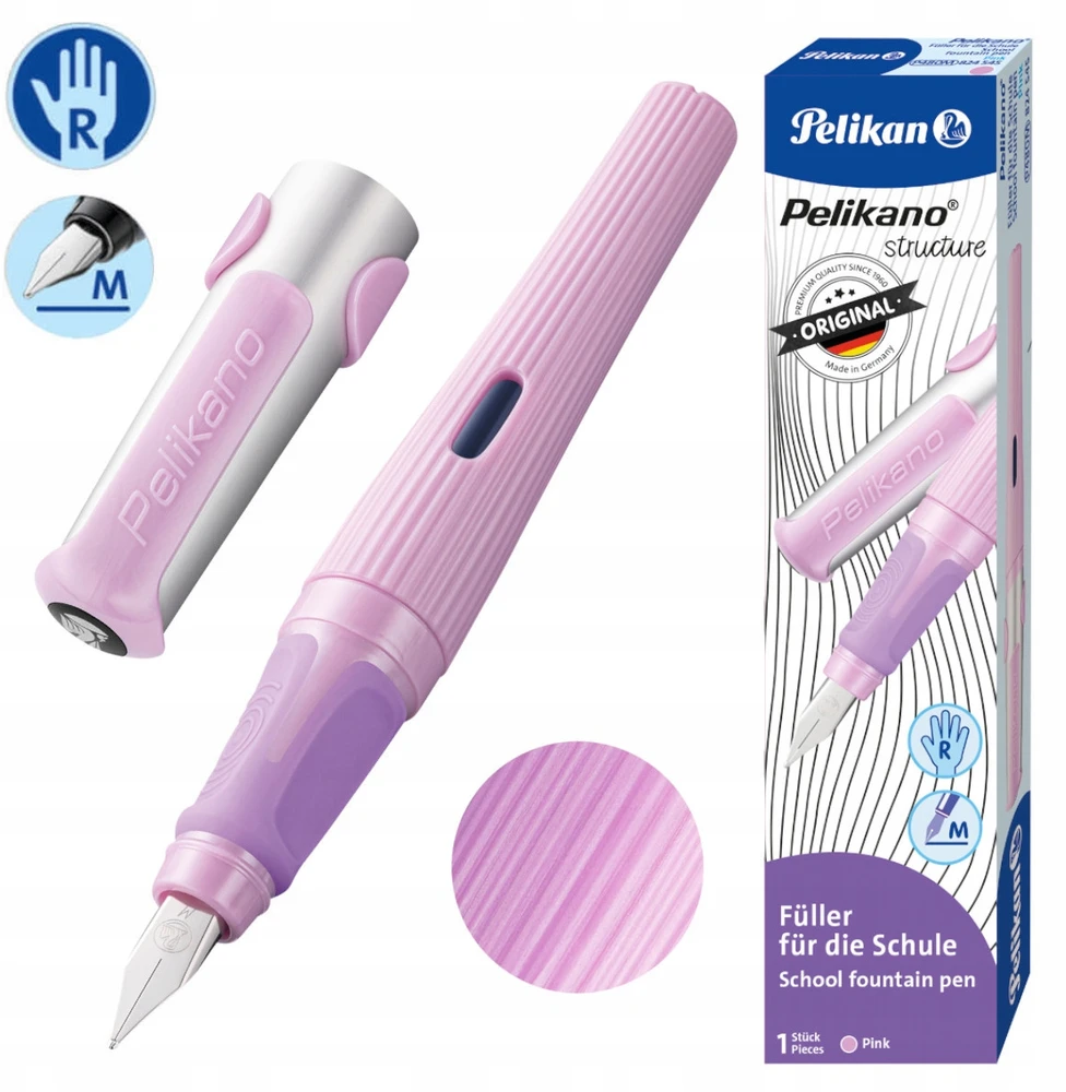 Plunksnakotis PELIKANO structure nib M pink