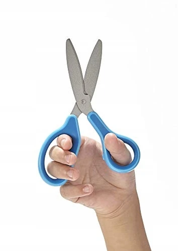 Plus Plius vaikiškos žirklės su dangteliu, 14,5 cm, rožinės spalvos