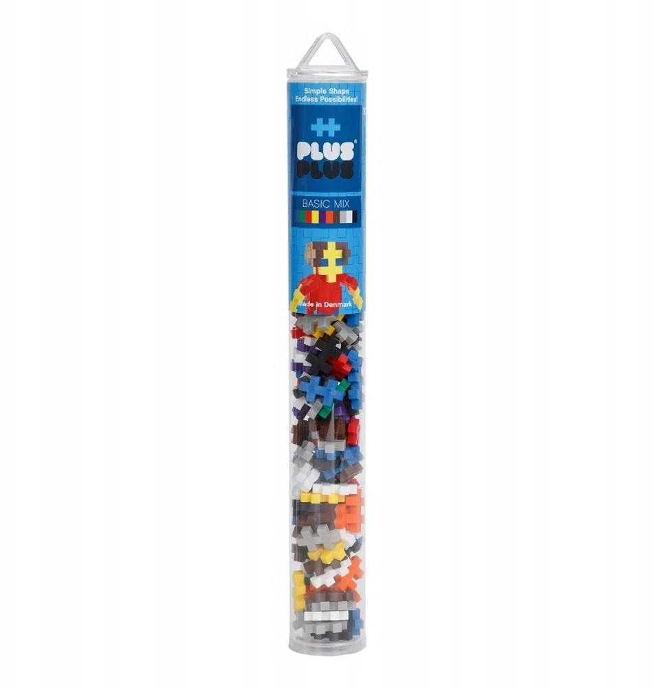 Plus Plus konstruktorius, Mini bazinių spalvų, 100 vnt