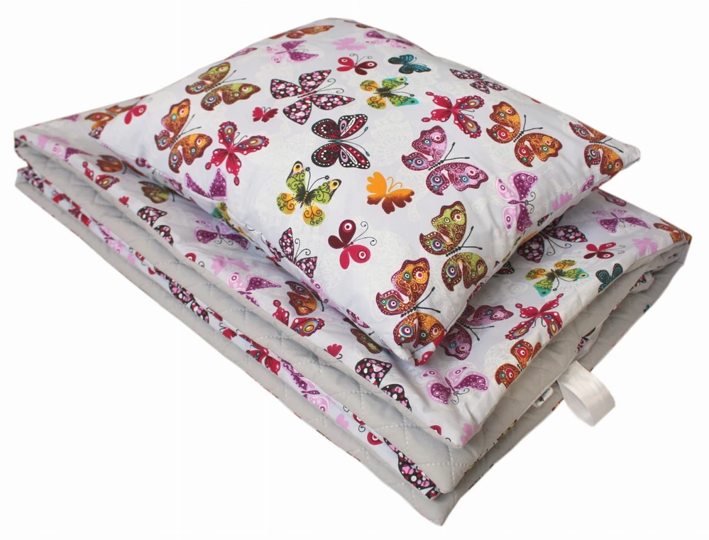Pluszowe Sowkowo Komplet do przedszkola pościel muślinowa 100x135 + worki 5el Fiona