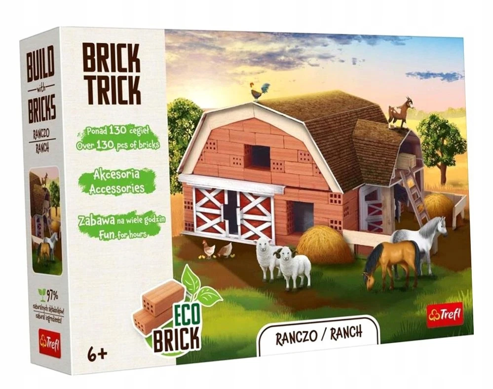 Trefl Rankdarbių rinkinys brick trick rančo statybai