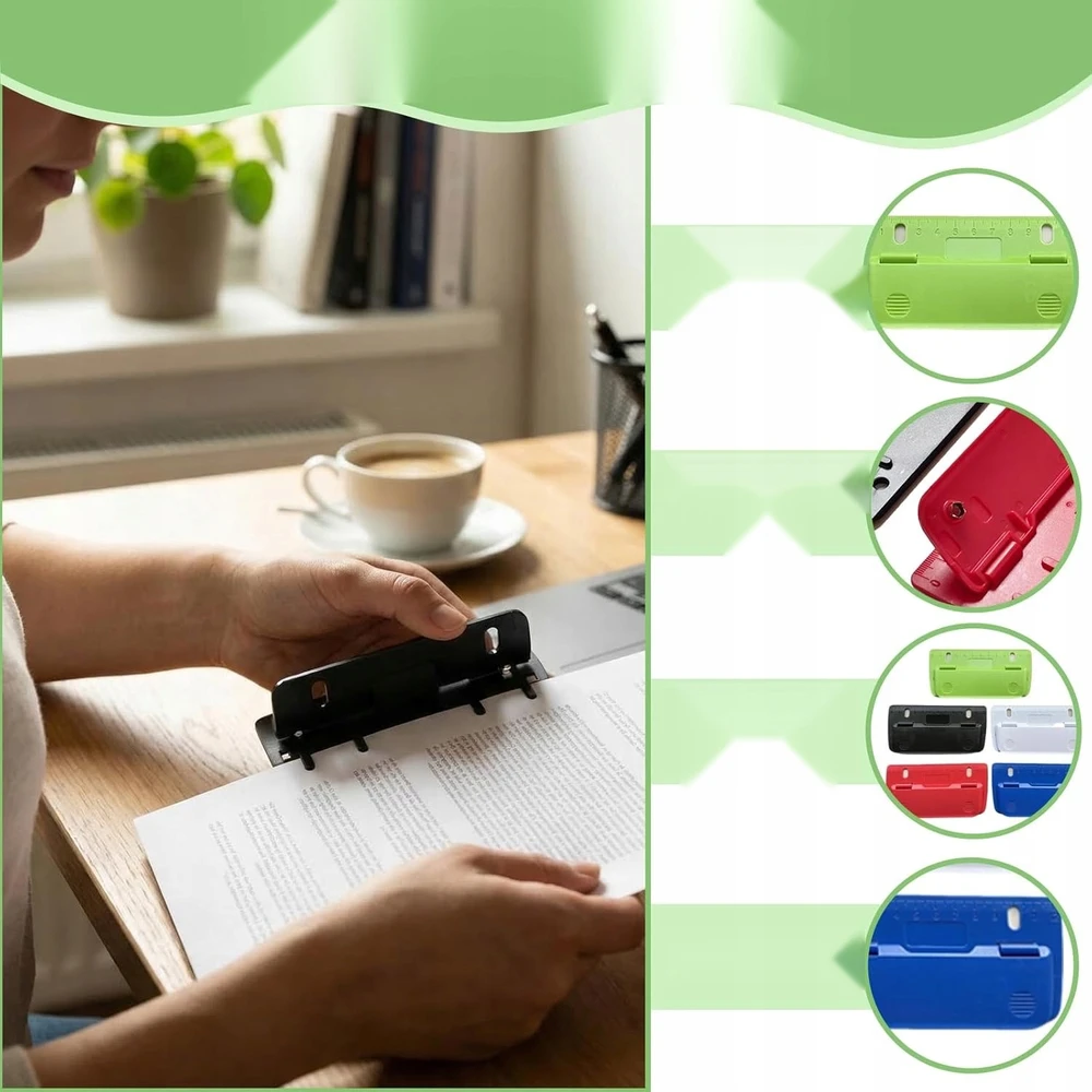 POCKET HOLE PUNCH 5 Vnt. MINI NEŠIOJAMAS BIURŲ RINKINYS NAMŲ MOKYKLA