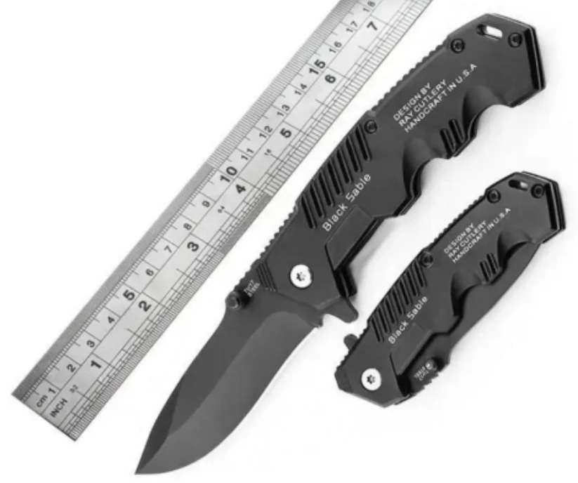 POCKET KNIFE SUlenkiamas peilis su užraktu EDC TOURIST SURVIVAL POCKET SHARP