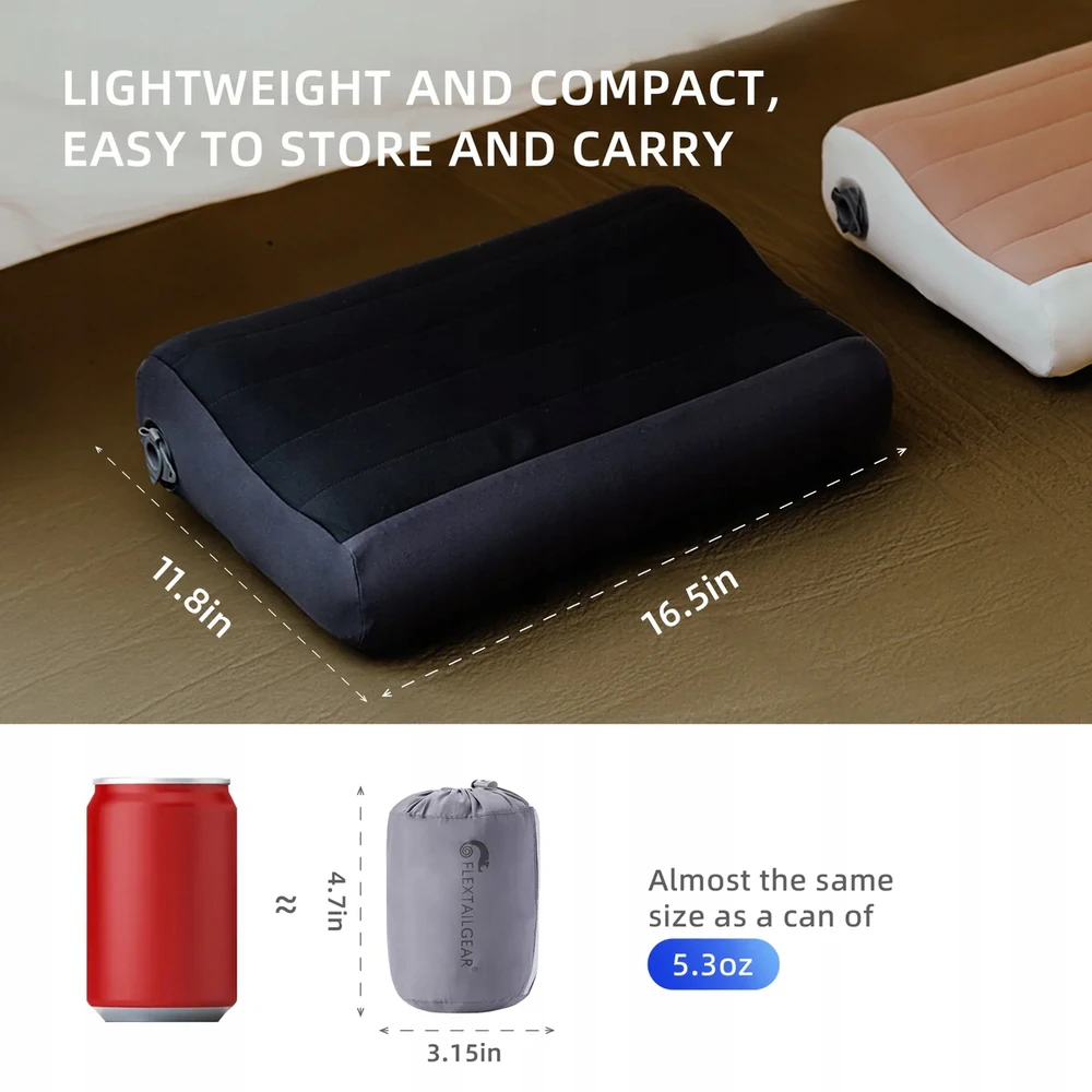 Usorteret Poduszka kempingowa turystyczna Flextail ZERO PILLOW dmuchana ultralekka