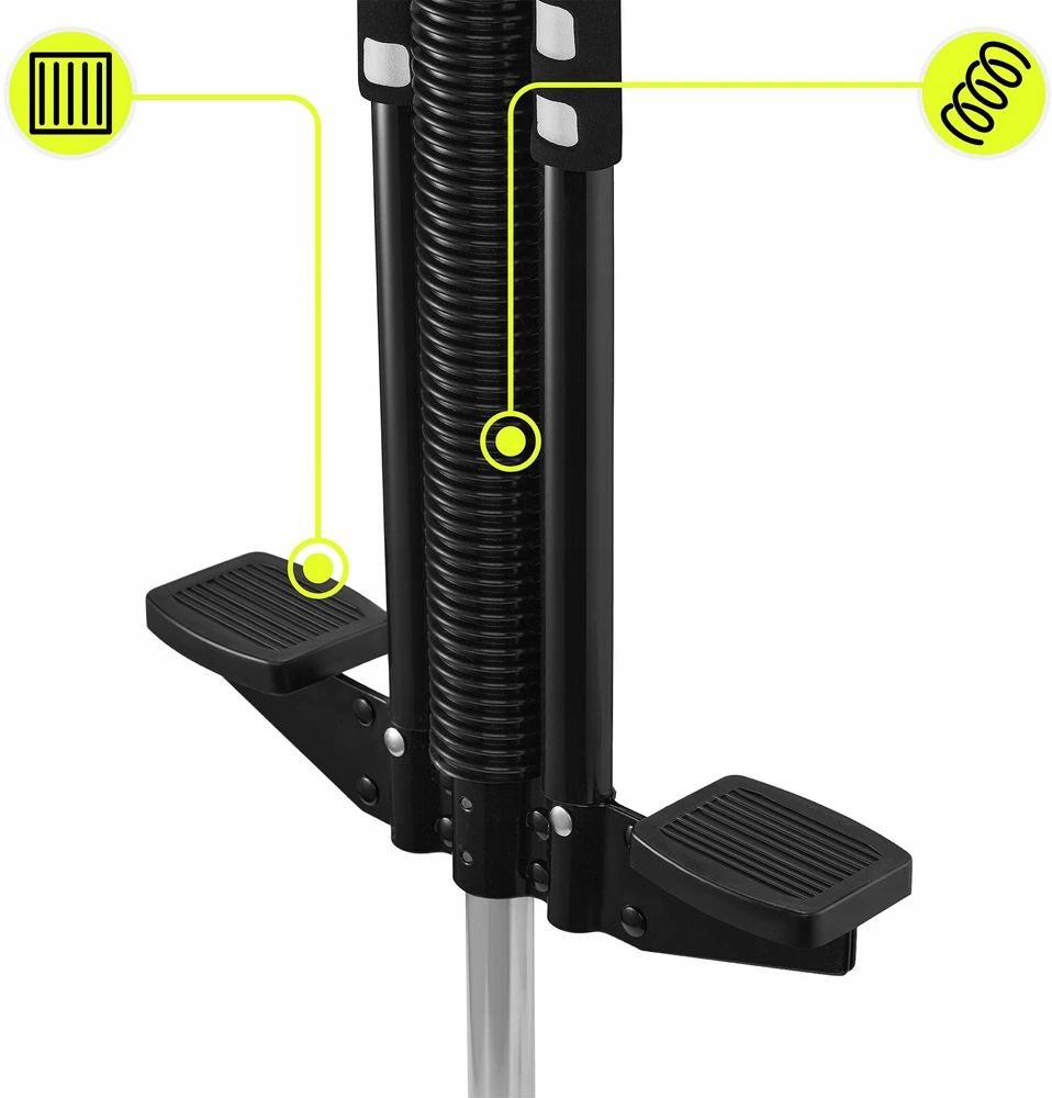 POGO spyruoklinis megztinis vaikams HyperMotion juodas