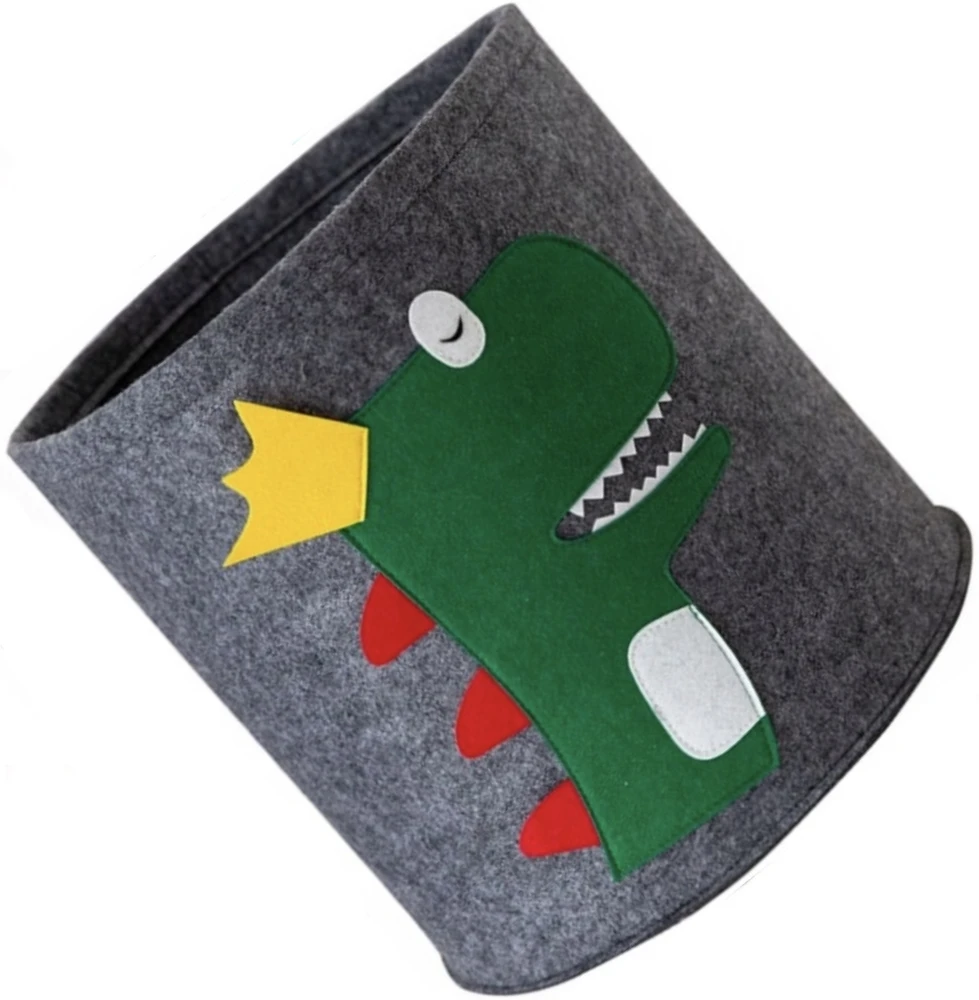 POJEMNIK KOSZ NA ZABAWKI ORGANIZER PUDEŁKO filc OLDMAN SMOK 35 x 35 cm
