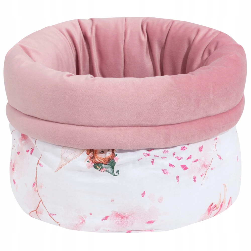 POJEMNIK KOSZYK Na AKCESORIA Dla NIEMOWLAKA BAWEŁNA SOFT VELVET JUKKI