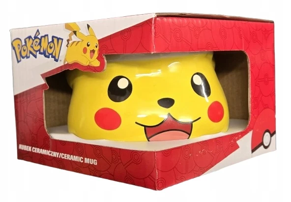 Bez Marki POKEMON CHRISTMAS PIKACHU keramikinis puodelis 400 ml + dėžutė 310