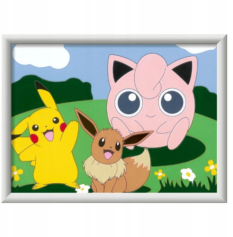 Ravensburger Rankdarbių rinkinys vaikams Pokemon tapyba pagal skaičius