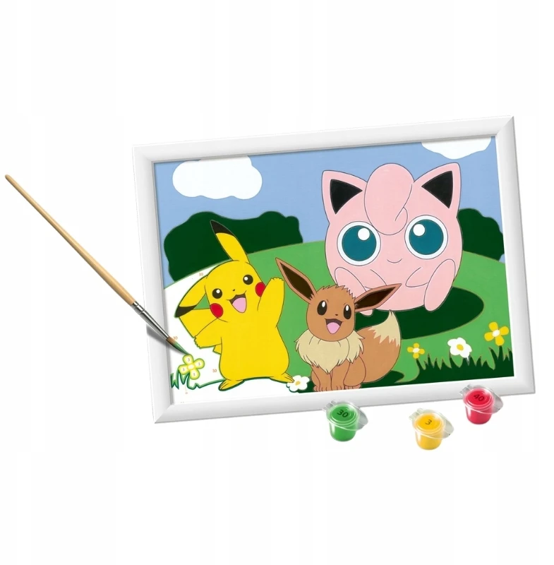 Ravensburger Rankdarbių rinkinys vaikams Pokemon tapyba pagal skaičius