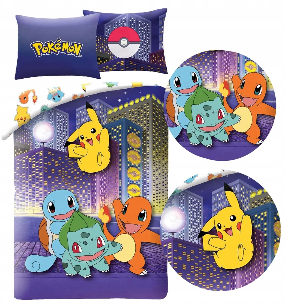 Pokemon vaikiška patalynė 140 x 200 cm Halantex Pikachu Microfiber