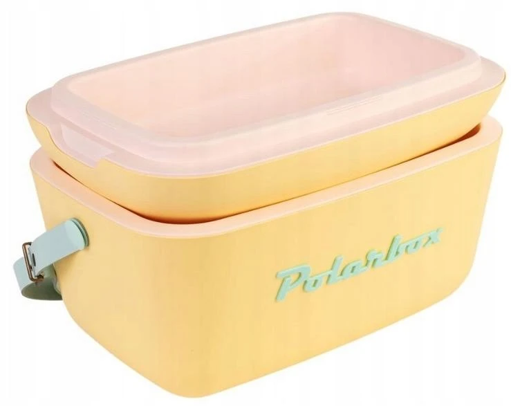 Polarbox 20l kelioninė šaldymo dėžė su odiniu dirželiu