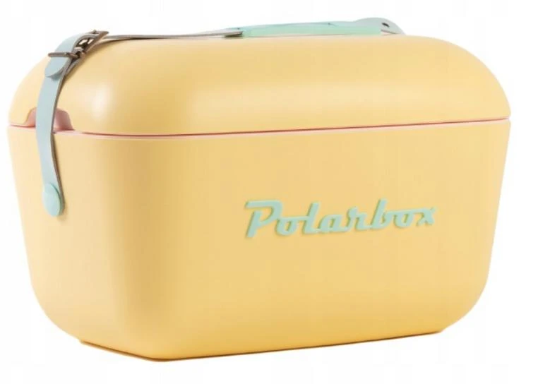 Polarbox 20l kelioninė šaldymo dėžė su odiniu dirželiu