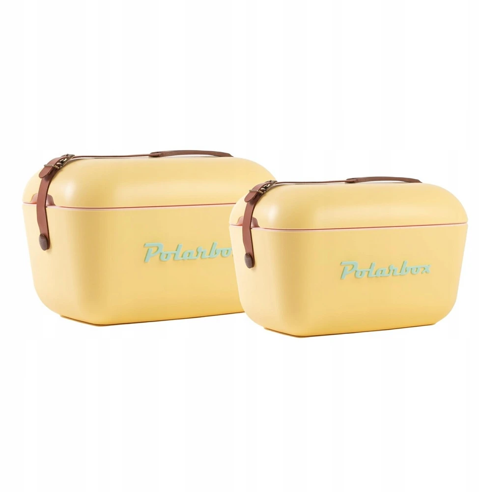 POLARBOX Geltona – Cyan Classic retro šaltkrepšis, 12L