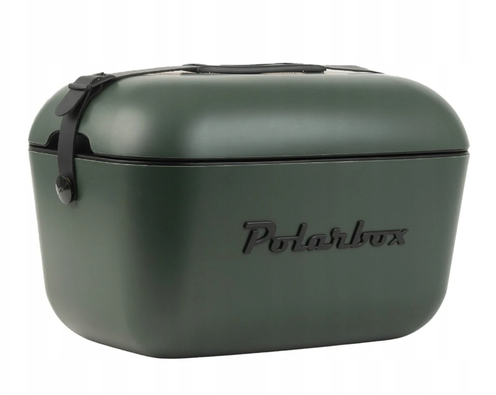 Polarbox Gold 12l - Retro šaldytuvas, žalios ir juodos spalvos