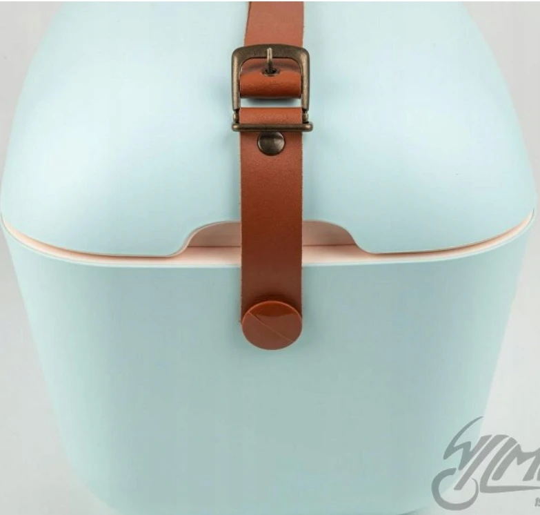 POLARBOX Sky mėlynas – Geltona Classic retro šaltkrepšis, 12L
