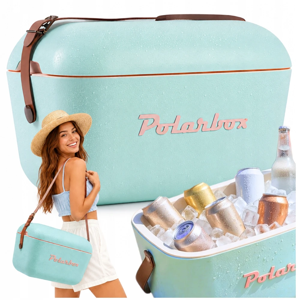 POLARBOX TERMINIS KREPŠIS PAPLŪDŽIO PIKNIKO KEMPINGUI RETRO PASSIVE 20L