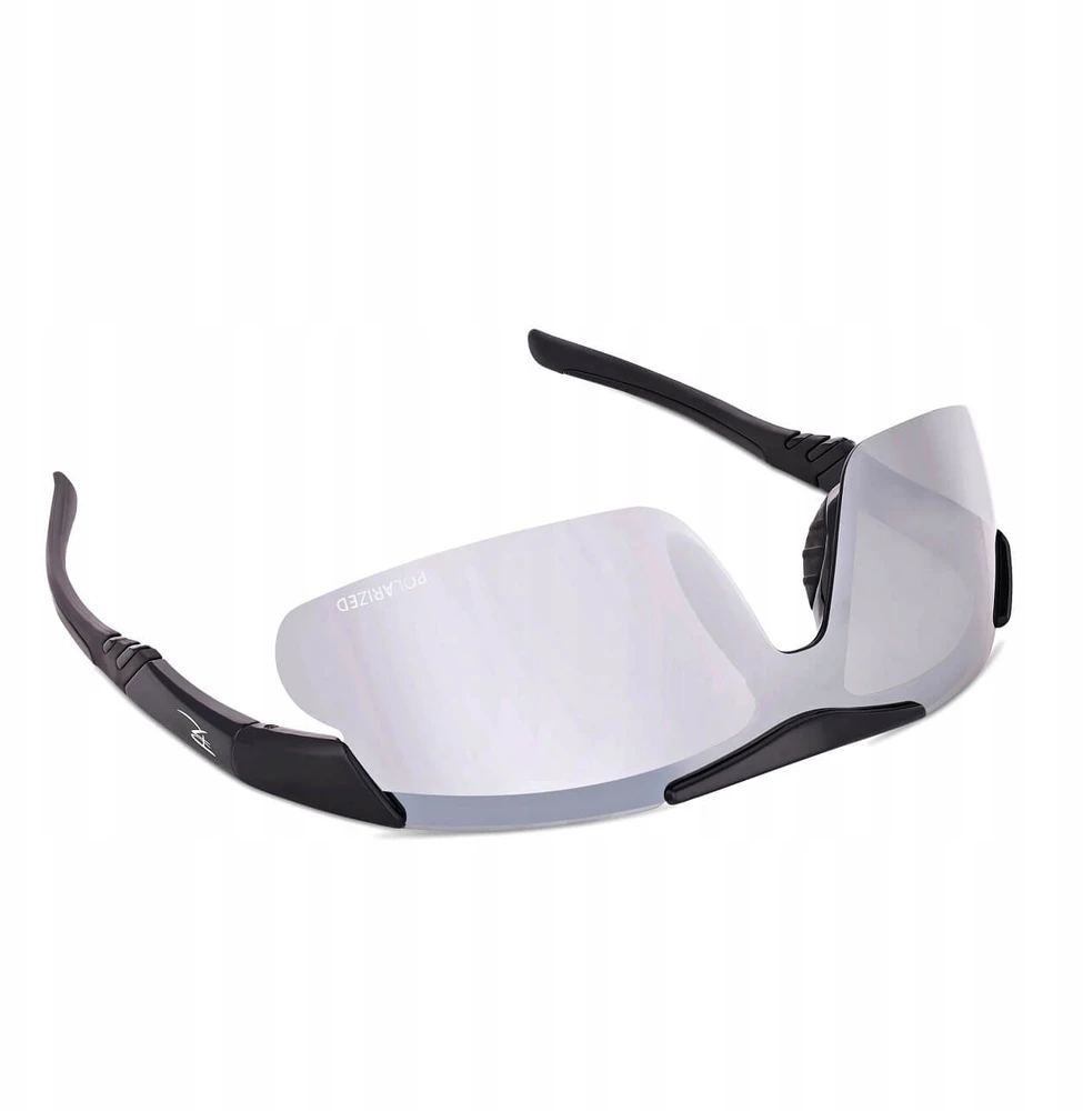 Polarzone Sportiniai saulės akiniai su poliarizacija ir UV400 filtru Juodas/Sidabrinis POL-447A