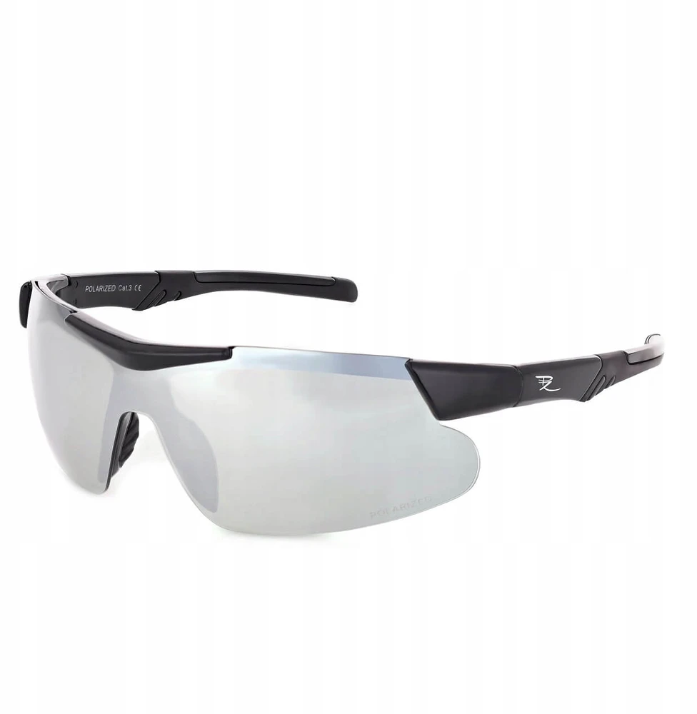 Polarzone Sportiniai saulės akiniai su poliarizacija ir UV400 filtru Juodas/Sidabrinis POL-447A