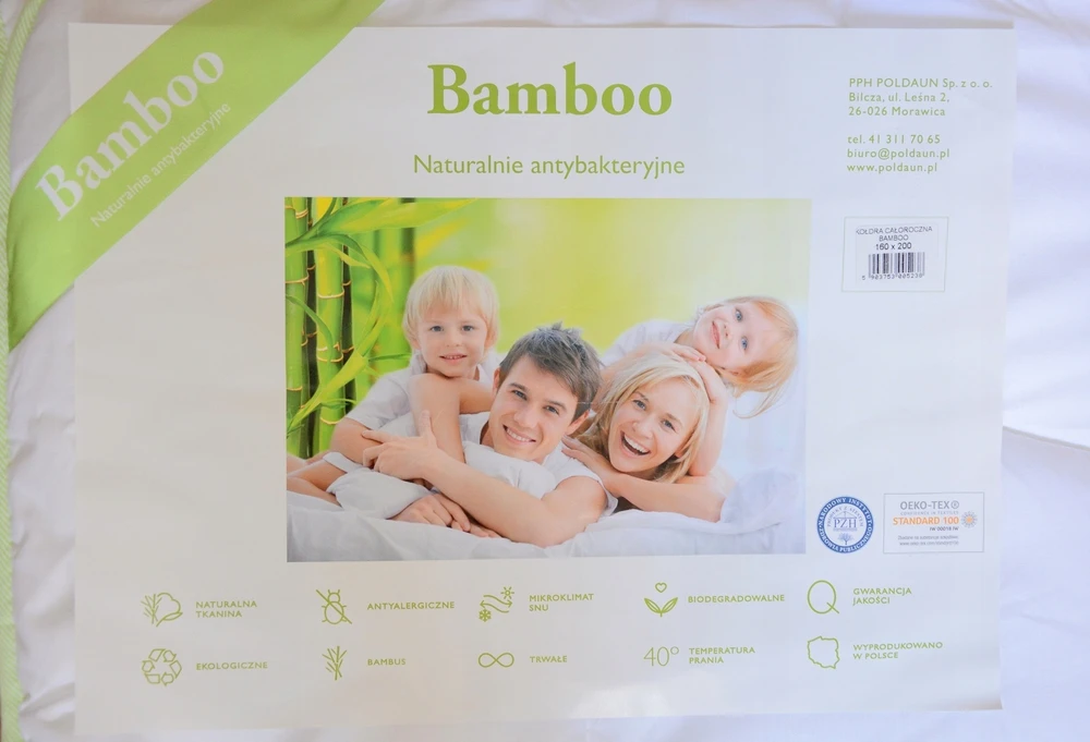 Poldaun 140x200 antialerginė bambuko antklodė 4 sezonai