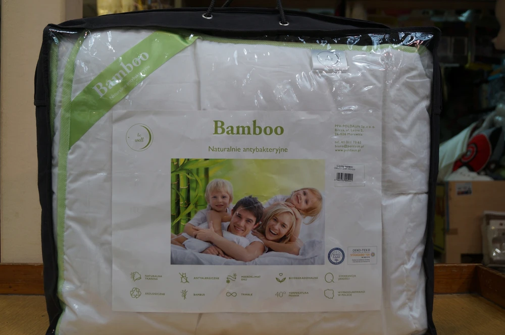 Poldaun 180x200 antialerginė bambuko antklodė visus metus