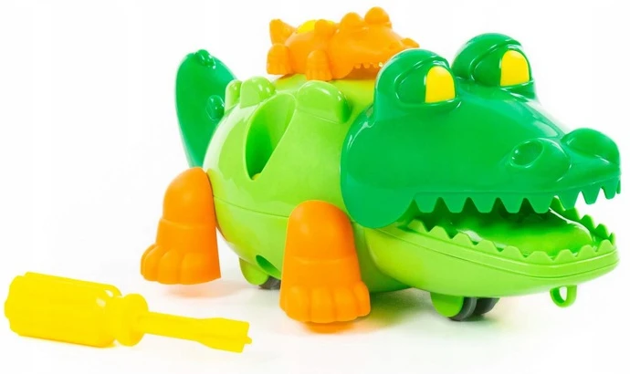 Polesie BLOCKS, skirtas išardyti CROCODILE atsuktuvo žaislą, skirtą „pasidaryk pats“ entuziastams