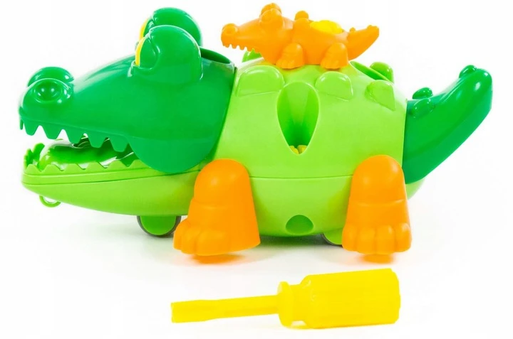Polesie BLOCKS, skirtas išardyti CROCODILE atsuktuvo žaislą, skirtą „pasidaryk pats“ entuziastams