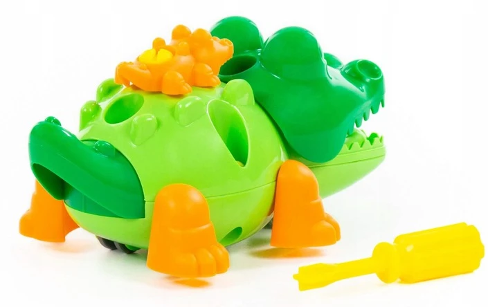Polesie BLOCKS, skirtas išardyti CROCODILE atsuktuvo žaislą, skirtą „pasidaryk pats“ entuziastams