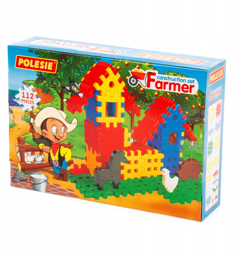 Polesie Vaflinis konstruktorius FARMER, 112 elementai