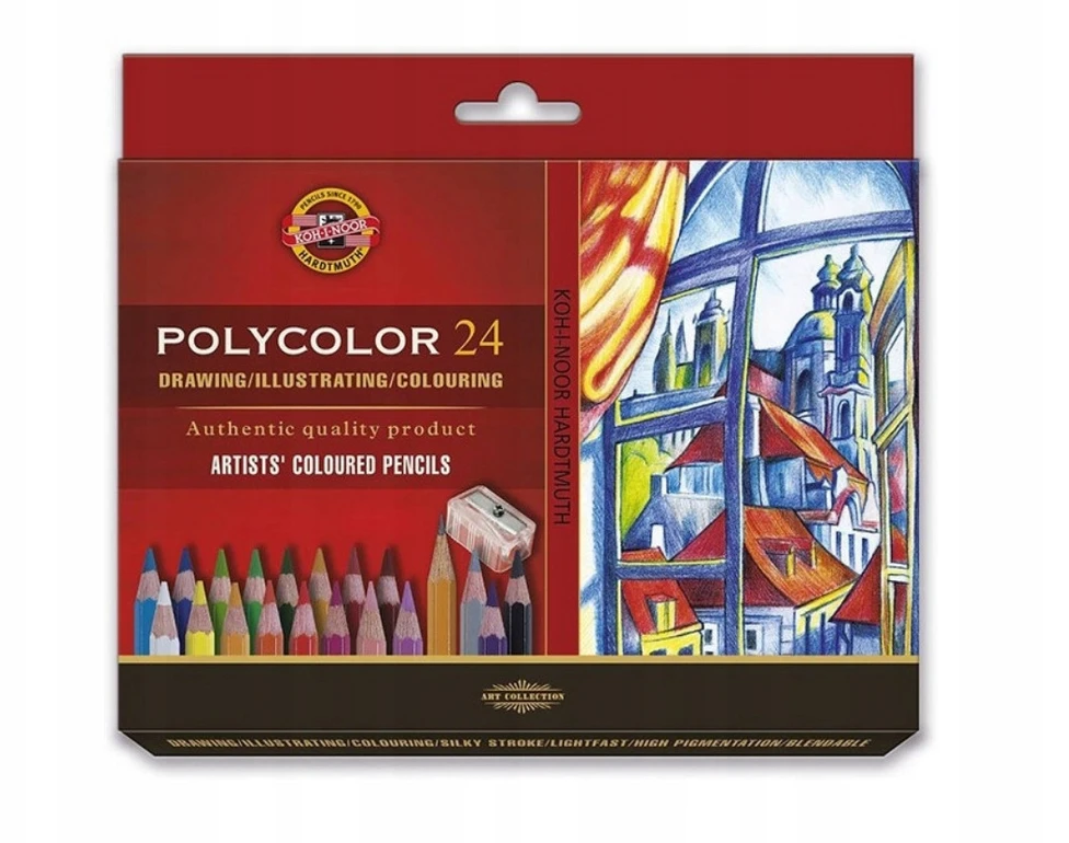 Polikoloriniai pieštukai 24 spalvų - Koh-I-Noor