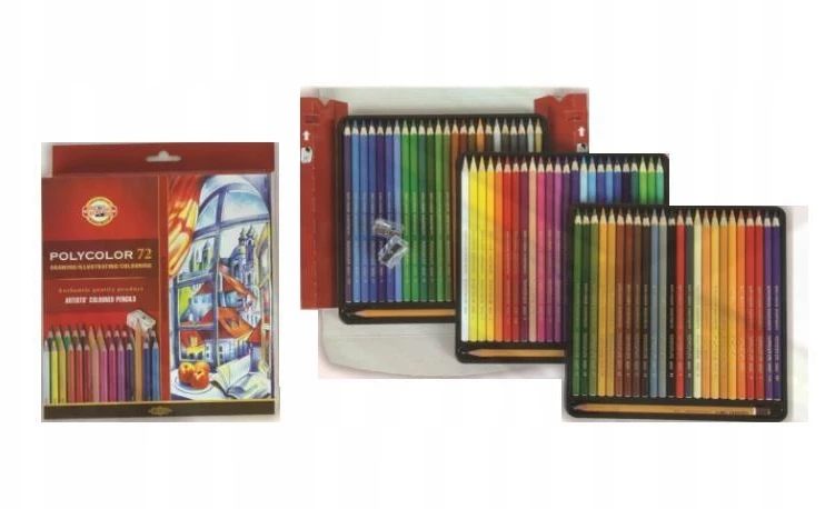 Polikoloriniai pieštukai 72 spalvų - Koh-I-Noor