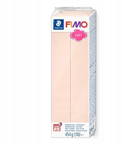 Polimerinė masė - Fimo - Soft - 454g - Kūno spalvos nr. 43 - Lengva manipuliuoti