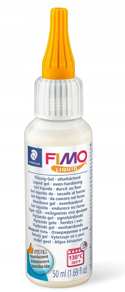 Polimerinė pasta - FIMO - Skaidrus skystis 50ml - Lankstus - Permeabilus - Daugiafunkcis