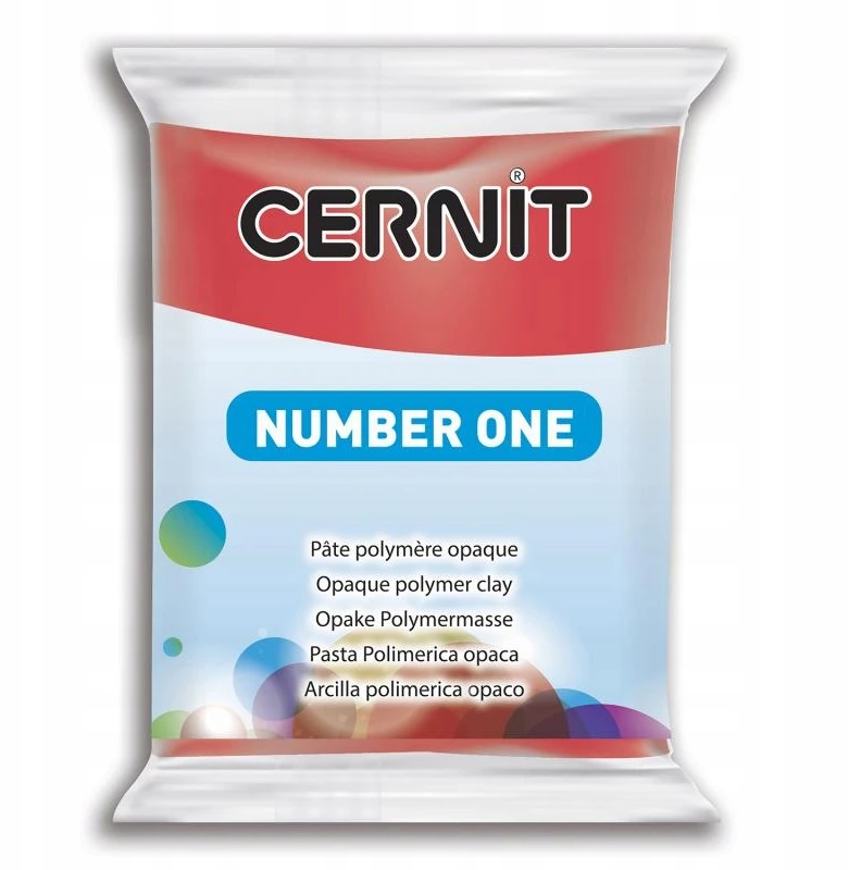 Polimerinė tešla - Cernit - n°1 - Raudona - 56 g - Nontoksiška
