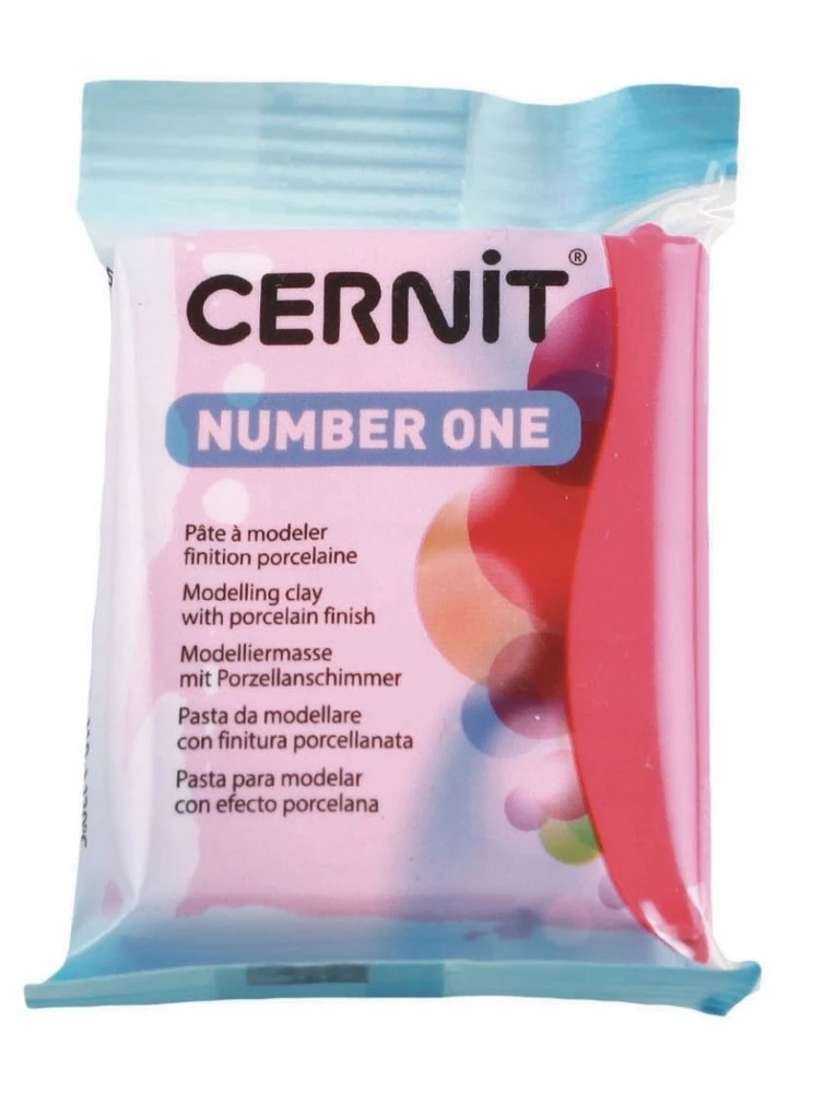Polimerinė tešla - Cernit - n°1 - Raudona - 56 g - Nontoksiška