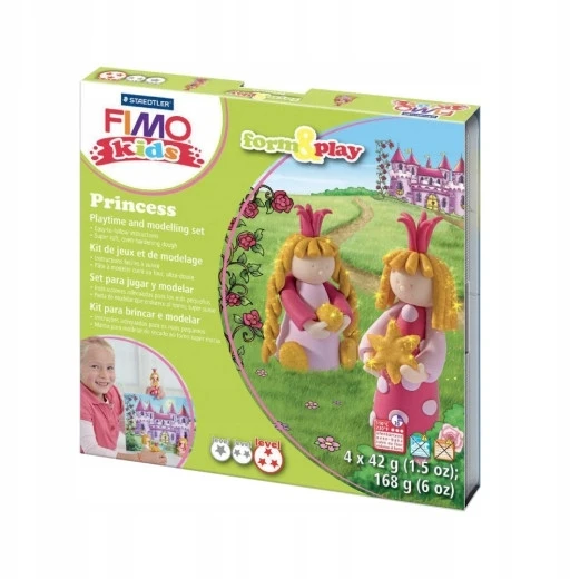 Polimerinio molio kūrybinis rinkinys vaikams Fimo "Princesė"
