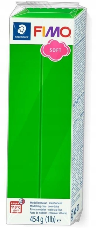 Polimero tešla - Fimo - Soft - 454g - Tropikų žalia nr. 53 - Lengva naudoti