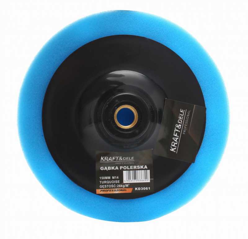 Poliravimo kempinė KRAFT&amp;DELE 150 mm mėlyna