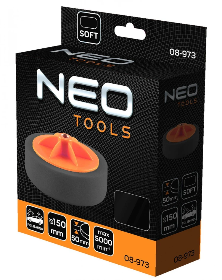 Pad Poliravimo veltinis NEO, 150 mm, storis 50 mm, M14, minkštas