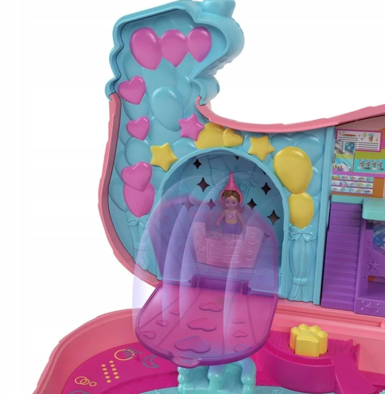Mattel POLLY POCKET DOG PARTY RINKINYS KOMPAKTINIS LAGAMINAS + PRIEDAI 4+